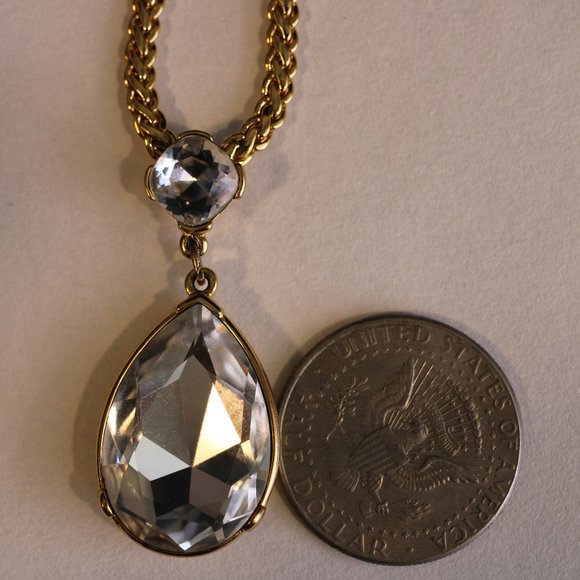 Gold Plated Tear-Drop Necklace (GN0001) - Picture 8 of 11